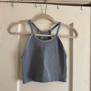 FP Movement Women's Small Blue Ribbed Sports Bra